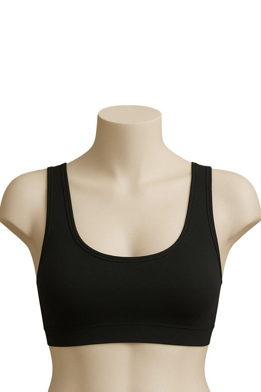 SİYAH DesBerries 1816 6'Lı Pedli Kalın Askılı Alıştırma Sütyeni