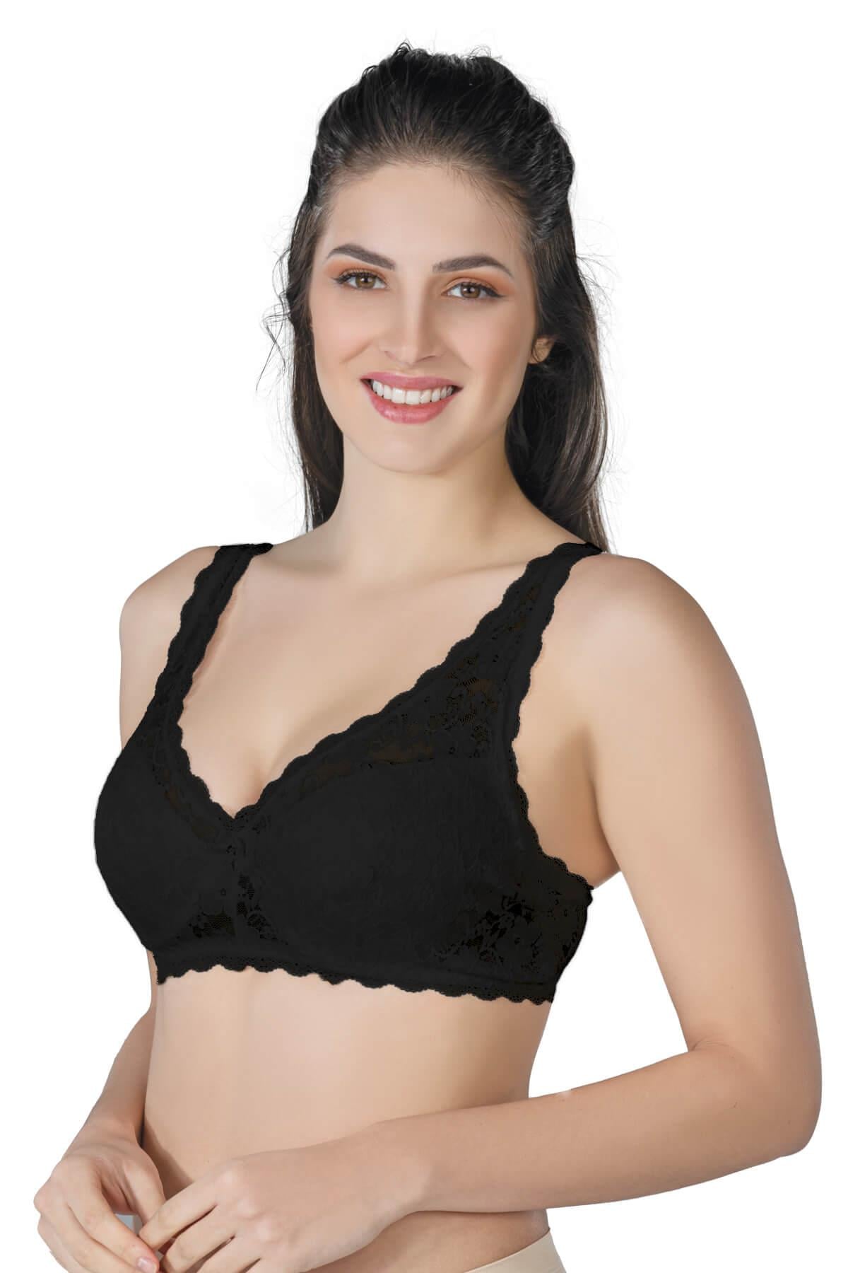 SİYAH DesBerries 188 C Pedli Dantelli Telli Toparlayıcı Sütyen
