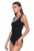 SİYAH DesBerries 1924 Soft Kalın Askıllı Çıtçıtlı Body