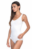 BEYAZ DesBerries 1924 Soft Kalın Askıllı Çıtçıtlı Body