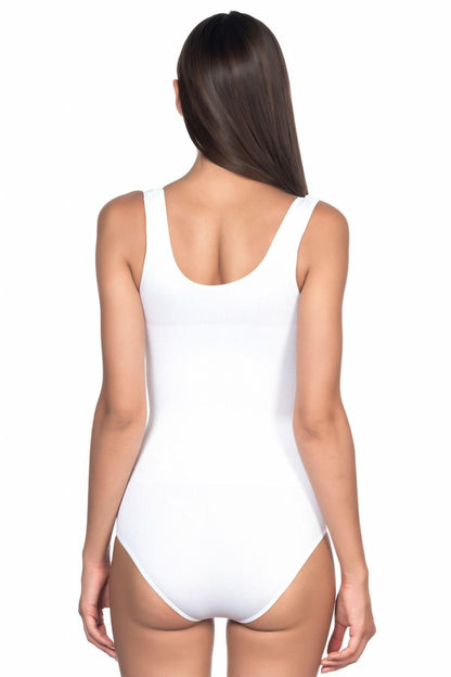 BEYAZ DesBerries 1924 Soft Kalın Askıllı Çıtçıtlı Body