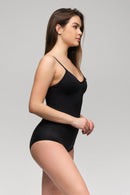 SİYAH DesBerries 1925 Soft Pedli Çıtçıtlı Body