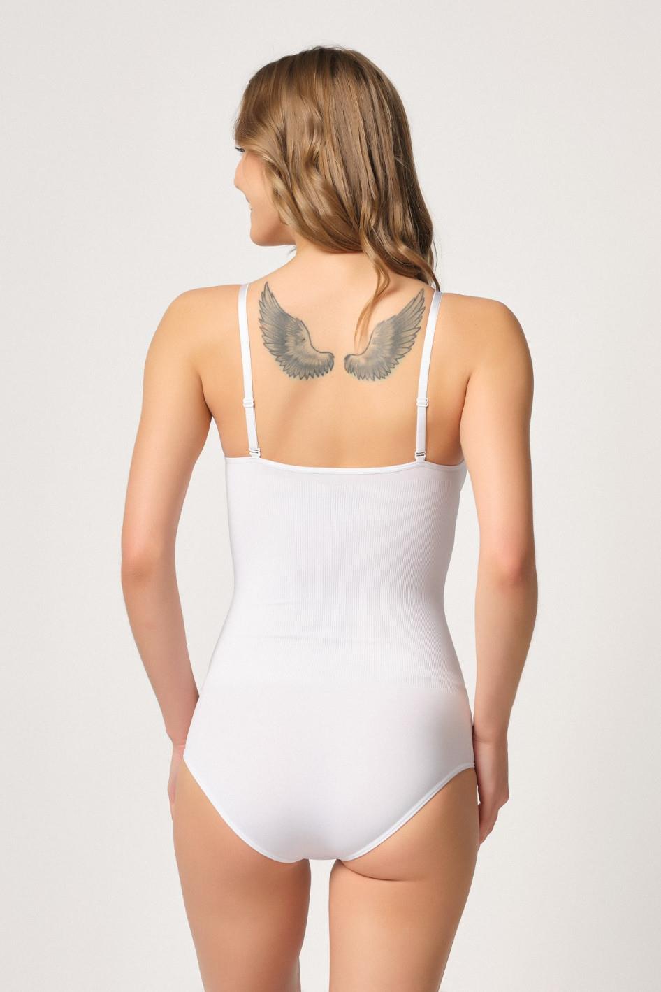 BEYAZ DesBerries 1925 Soft Pedli Çıtçıtlı Body