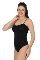 SİYAH DesBerries 1927 İp Askıllı Ripli String Body