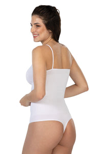 BEYAZ DesBerries 1927 İp Askıllı Ripli String Body