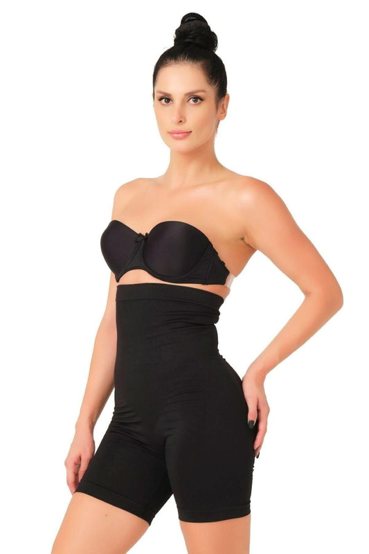 SİYAH DesBerries 2007 Yüksek Bel Paçalı Korse