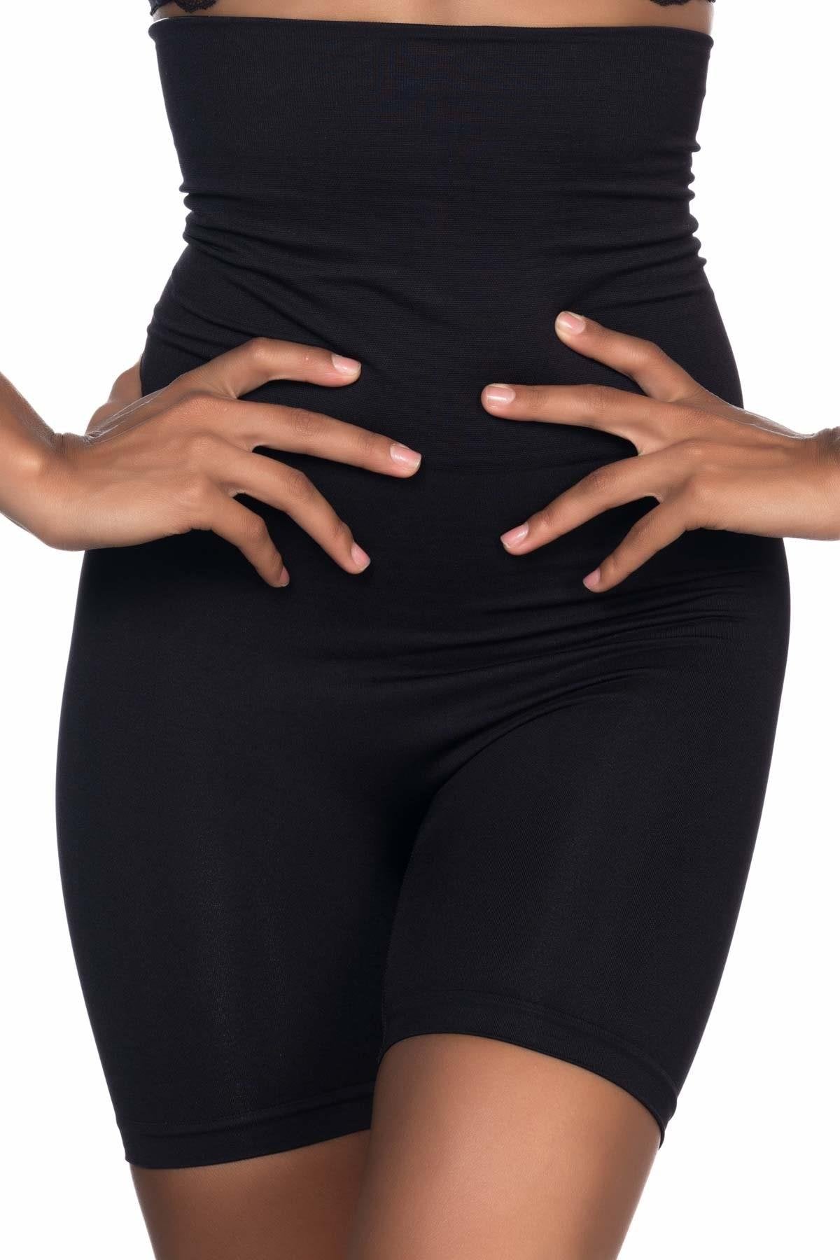 SİYAH DesBerries 2014 Yüksek Bel Double Paçalı Korse