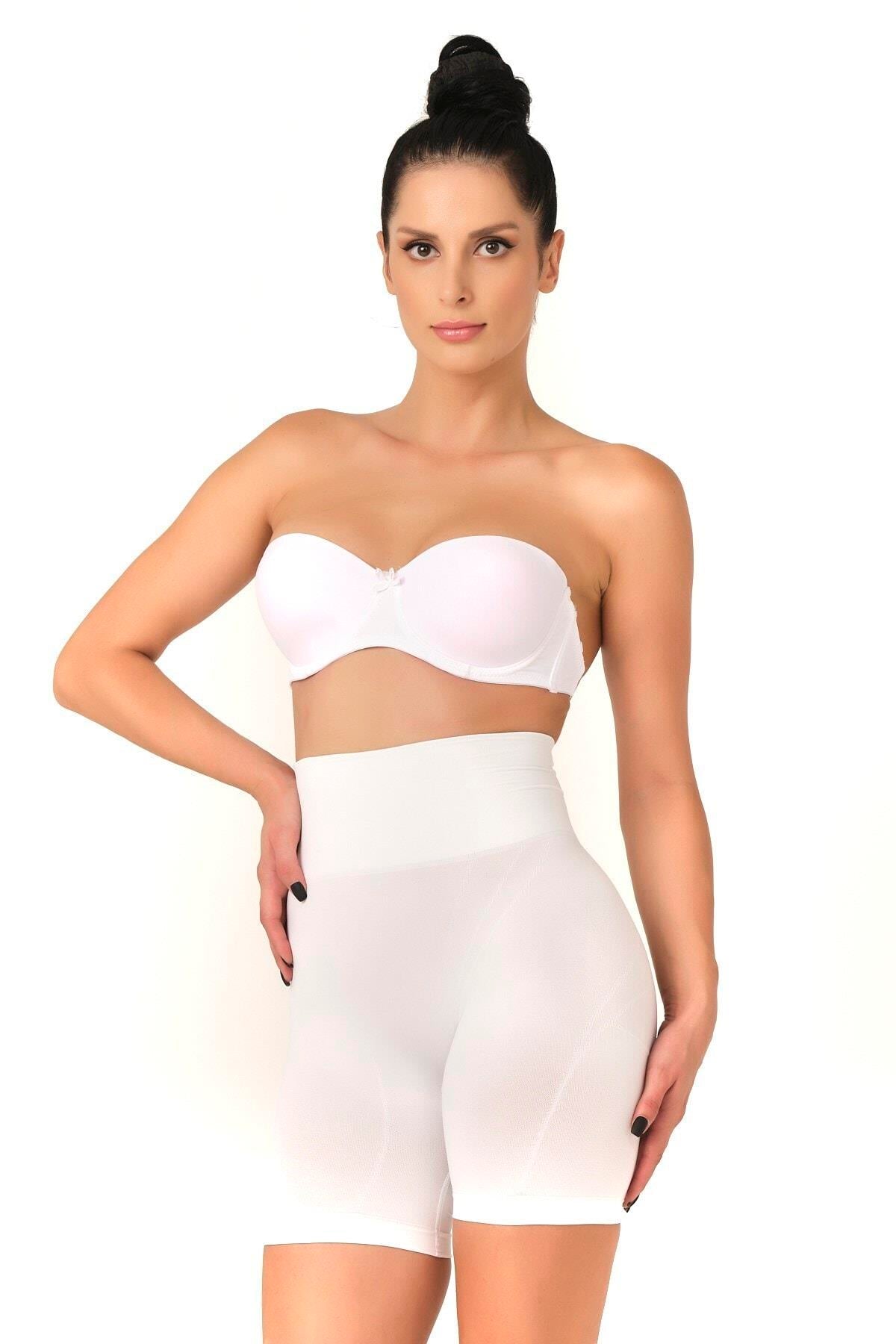 BEYAZ 2017 Düşük Bel Double Pantalon Korse
