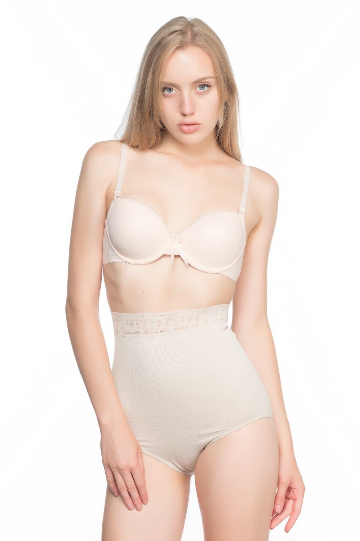 TEN 2028 Dantelli Yüksek Bel Slip Korse