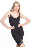 SİYAH DesBerries 2031 Paçalı Dantelli Boy Korse