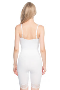 BEYAZ DesBerries 2031 Paçalı Dantelli Boy Korse