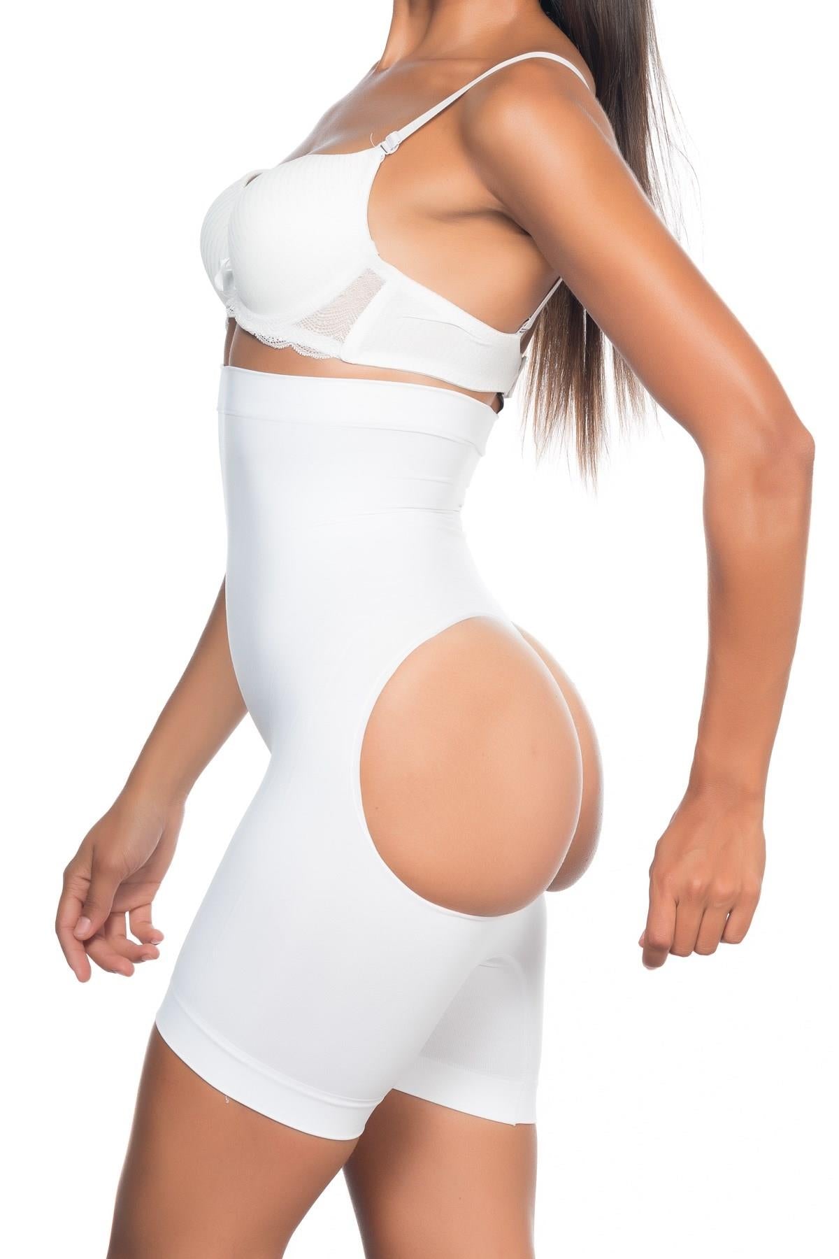 BEYAZ DesBerries 2033 Popo Açık Boxer Korse