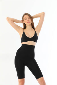 SİYAH 2037 Yüksek Bel Uzun Paçalı Özel Korse