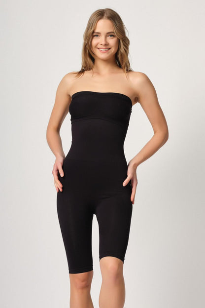 SİYAH DesBerries 2044 Yüksek Bel Double Uzun Paçalı Korse