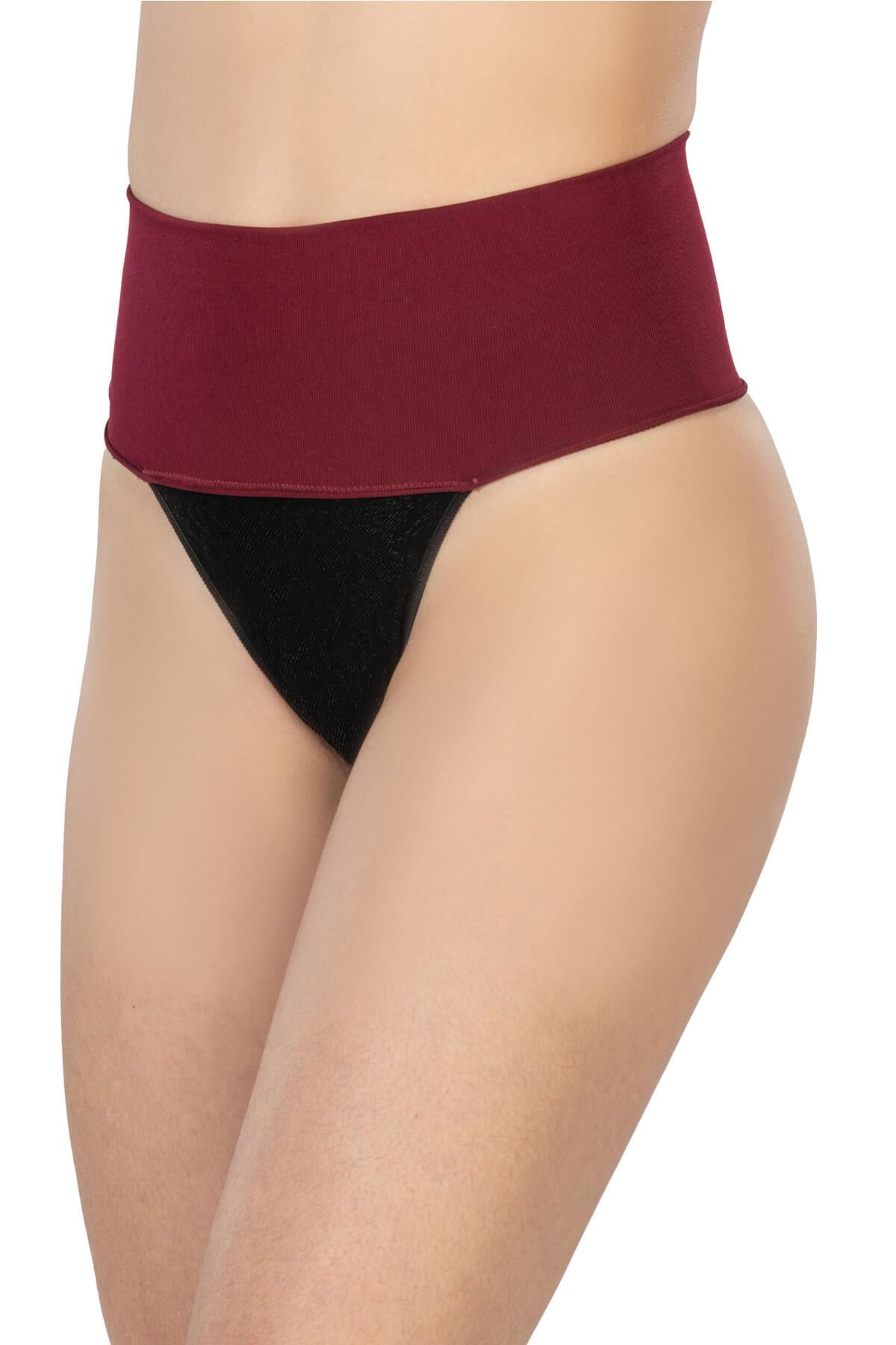 BORDO DesBerries 2048 Seamless Çift Renk String Korse
