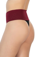BORDO 2048 Seamless Çift Renk String Korse