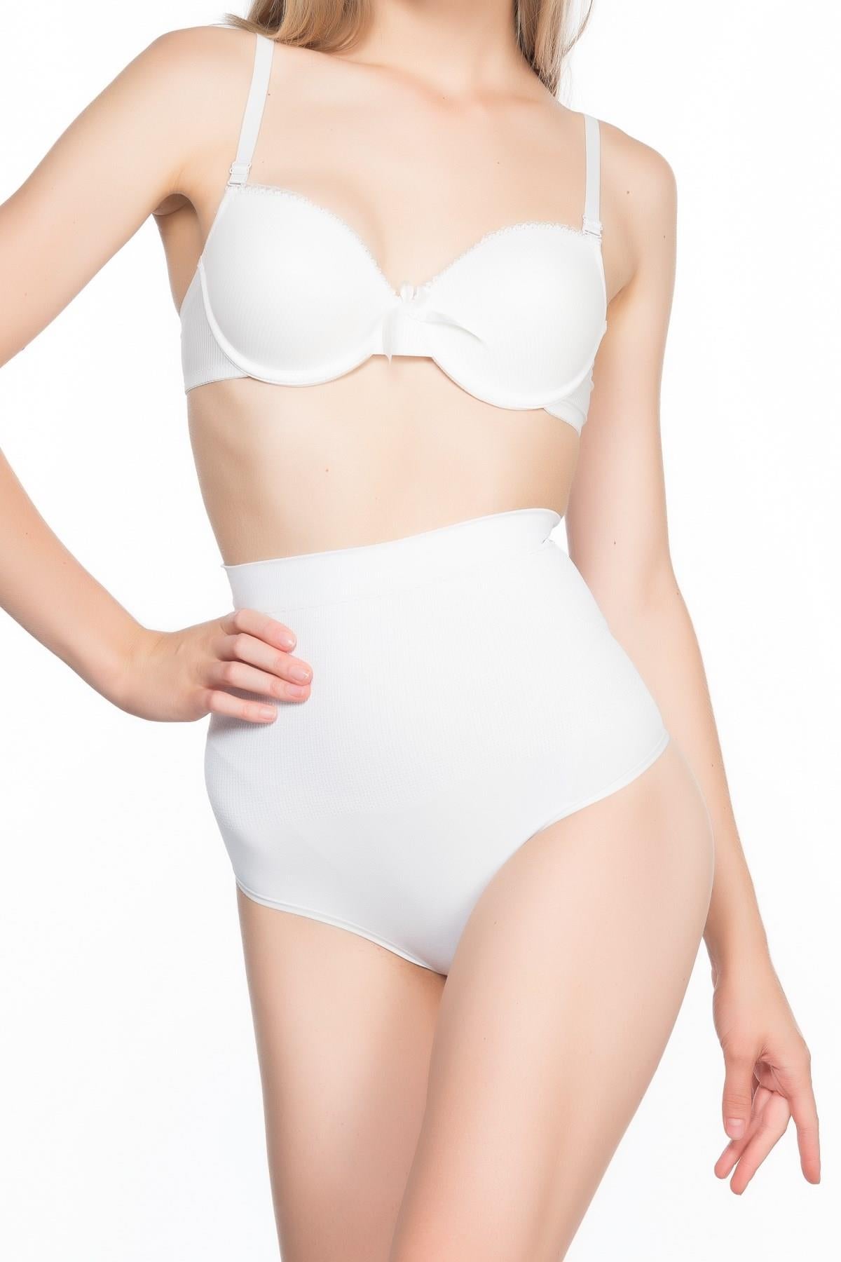 BEYAZ DesBerries 2054 Masajlı String Korse