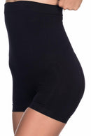 SİYAH DesBerries 2055 Yüksek Bel Masajlı Boxer Korse