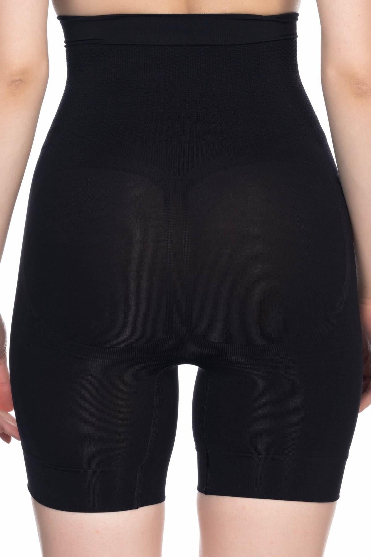 SİYAH DesBerries 2056 Yüksek Bel Masajlı Uzun Paça Korse