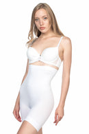 BEYAZ DesBerries 2056 Yüksek Bel Masajlı Uzun Paça Korse