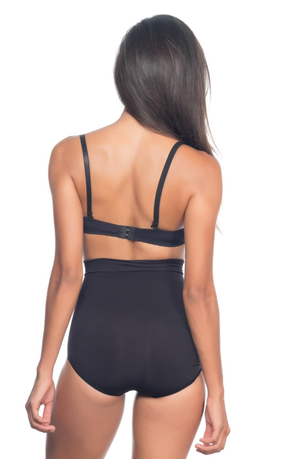 SİYAH DesBerries 2057 Yüksek Bel Masajlı Slip Korse