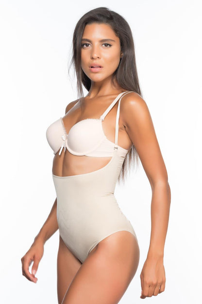 TEN DesBerries 2073 Göğüsü Açık Desenli Body Korse