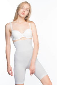 EKRU DesBerries 2074 Yüksek Bel Desenli Double Uzun Paça Korse