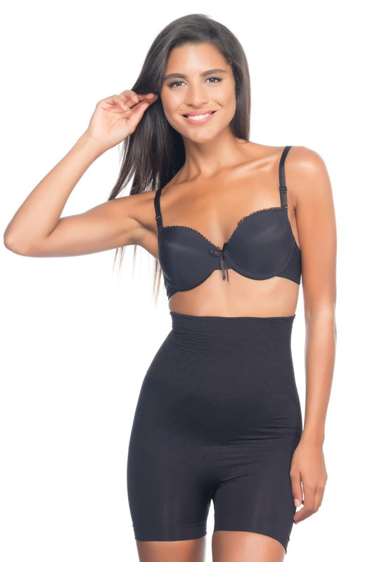 SİYAH DesBerries 2075 Yüksek Bel Desenli Double Kısa Paça Korse