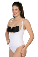 BEYAZ DesBerries 2076 Göğüsü Açık String Body Korse