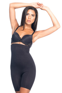 SİYAH DesBerries 2077 Yüksek Bel Desenli Paçalı Korse