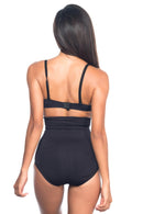 SİYAH DesBerries 2079 Yüksek Bel Desenli Double Slip Korse