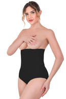 SİYAH DesBerries 2080 Yüksek Bel Çıtçıtlı Slip Korse