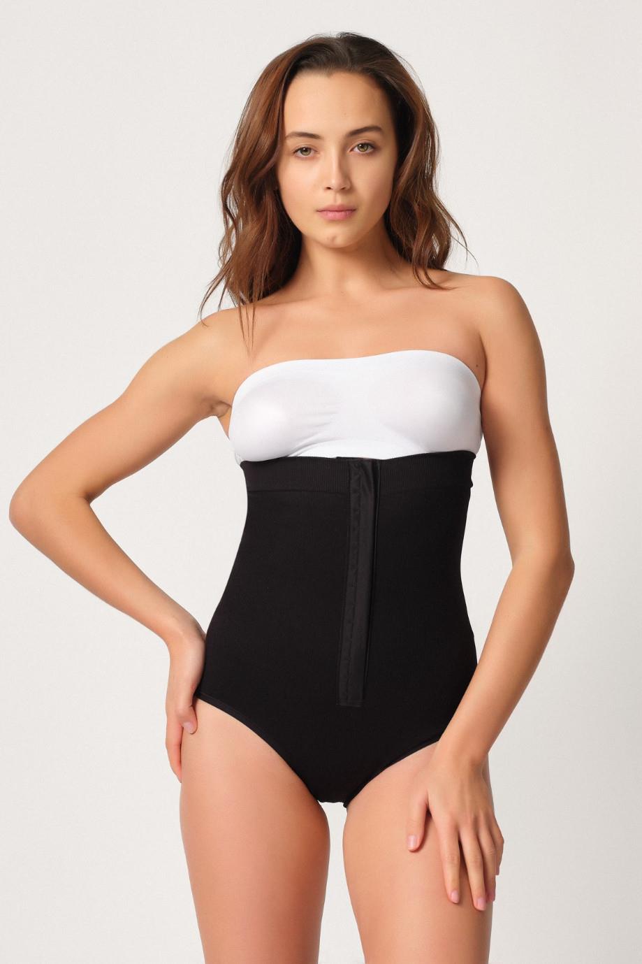 SİYAH DesBerries 2088 Önden Agraflı Slip Korse