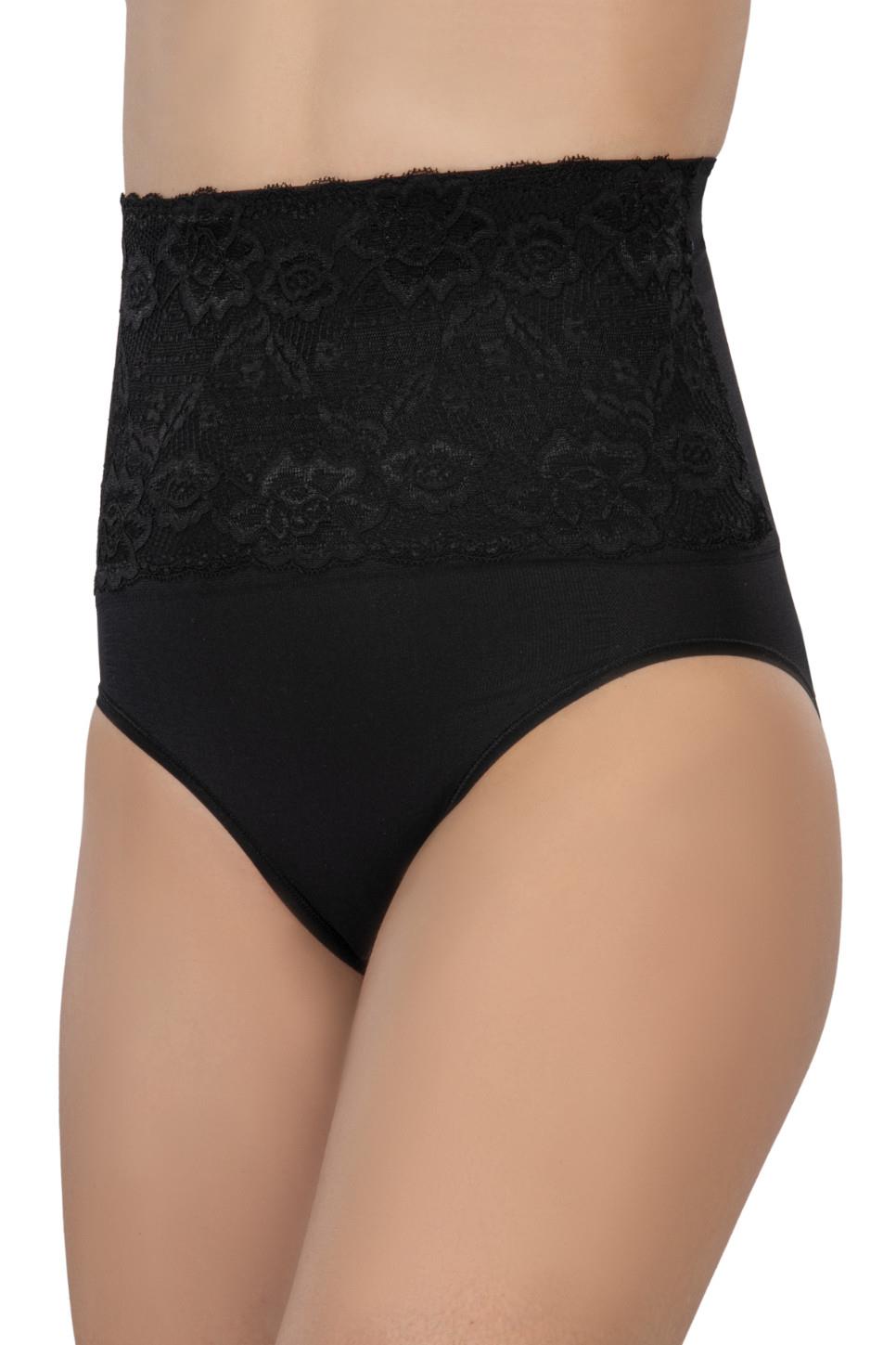 SİYAH DesBerries 2090 Önü Dantelli Yüksek Bel Slip Korse