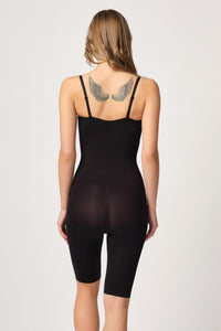 SİYAH DesBerries 2093 Ön Agraflı Göğsü Açık Paçalı Boy Korse