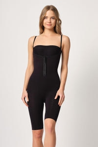SİYAH DesBerries 2093 Ön Agraflı Göğsü Açık Paçalı Boy Korse