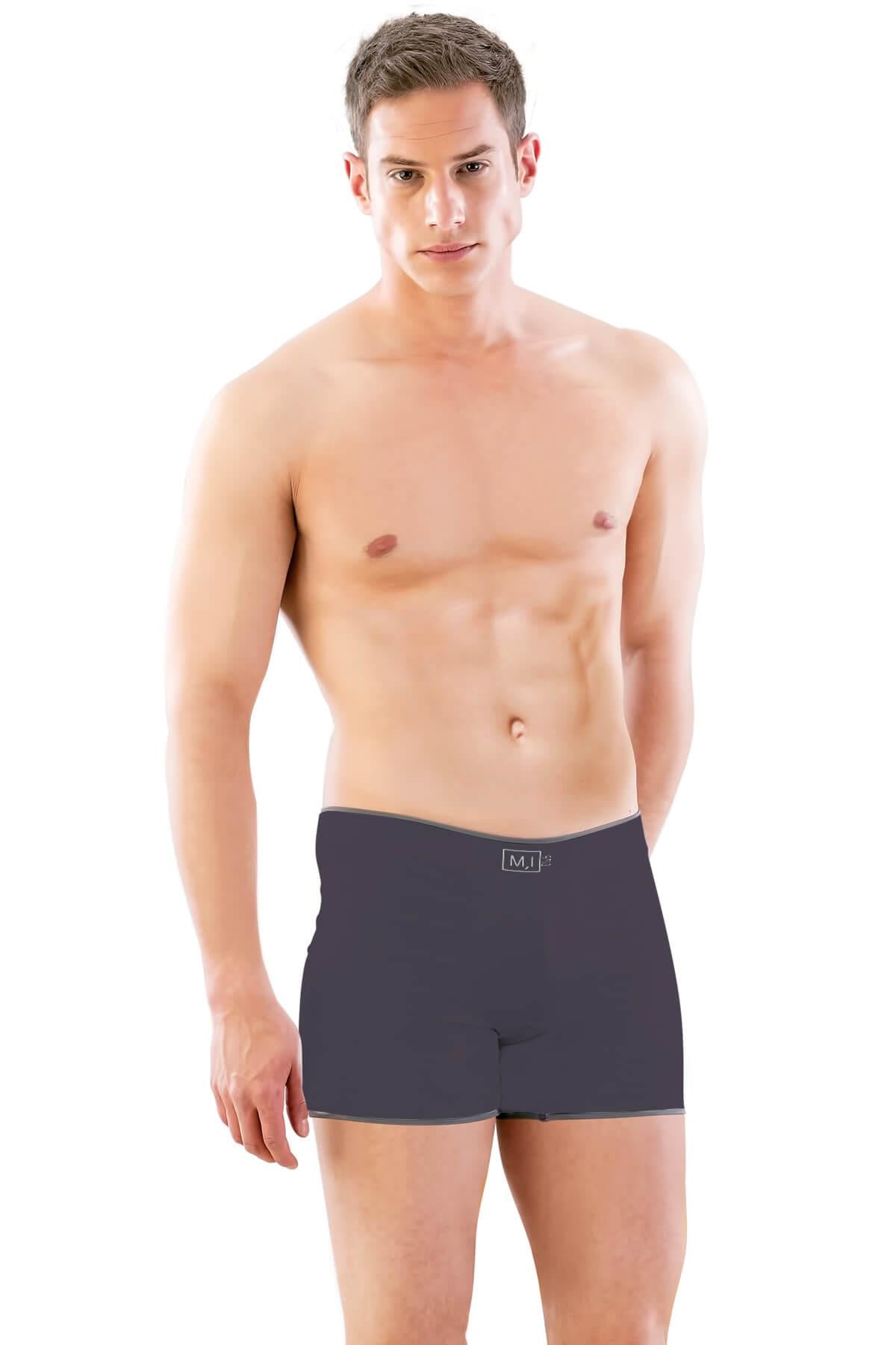 ANTRASİT DesBerries 2108 Seamless uzun Erkek Boxer