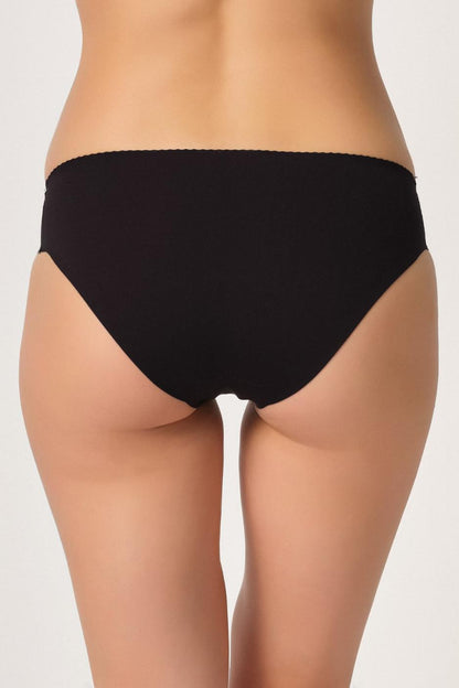 SİYAH DesBerries 2701 Lazer Düşük Bel Külot Korse
