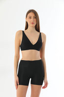 SİYAH DesBerries 2703 Lazer Kesim İz Yapmaz Hayalet Boxer