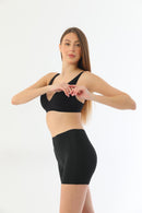 SİYAH DesBerries 2703 Lazer Kesim İz Yapmaz Hayalet Boxer