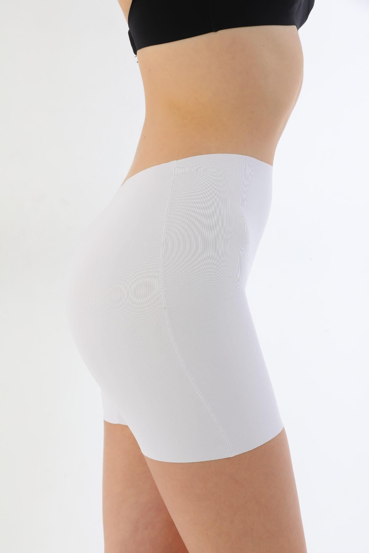 BEYAZ DesBerries 2703 Lazer Kesim İz Yapmaz Hayalet Boxer