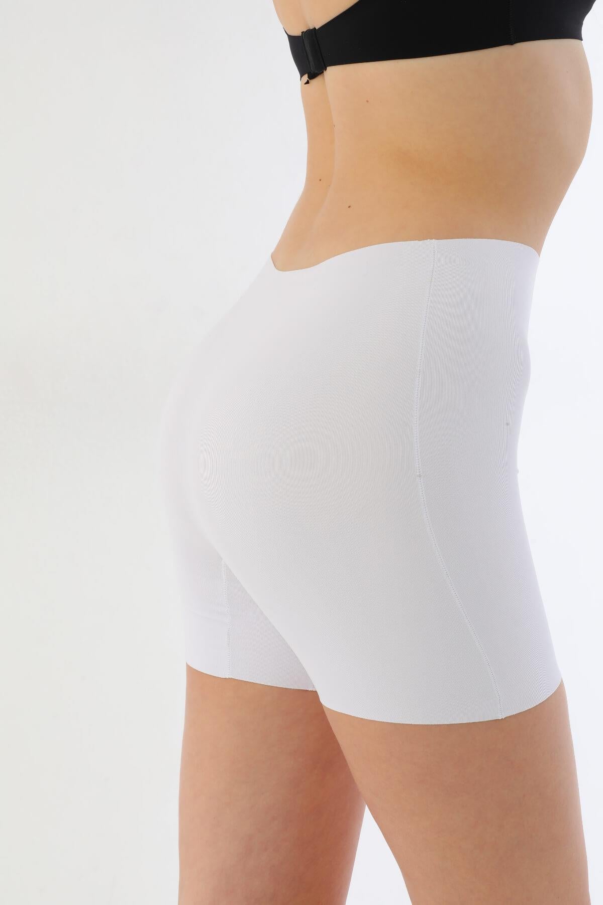 BEYAZ DesBerries 2703 Lazer Kesim İz Yapmaz Hayalet Boxer