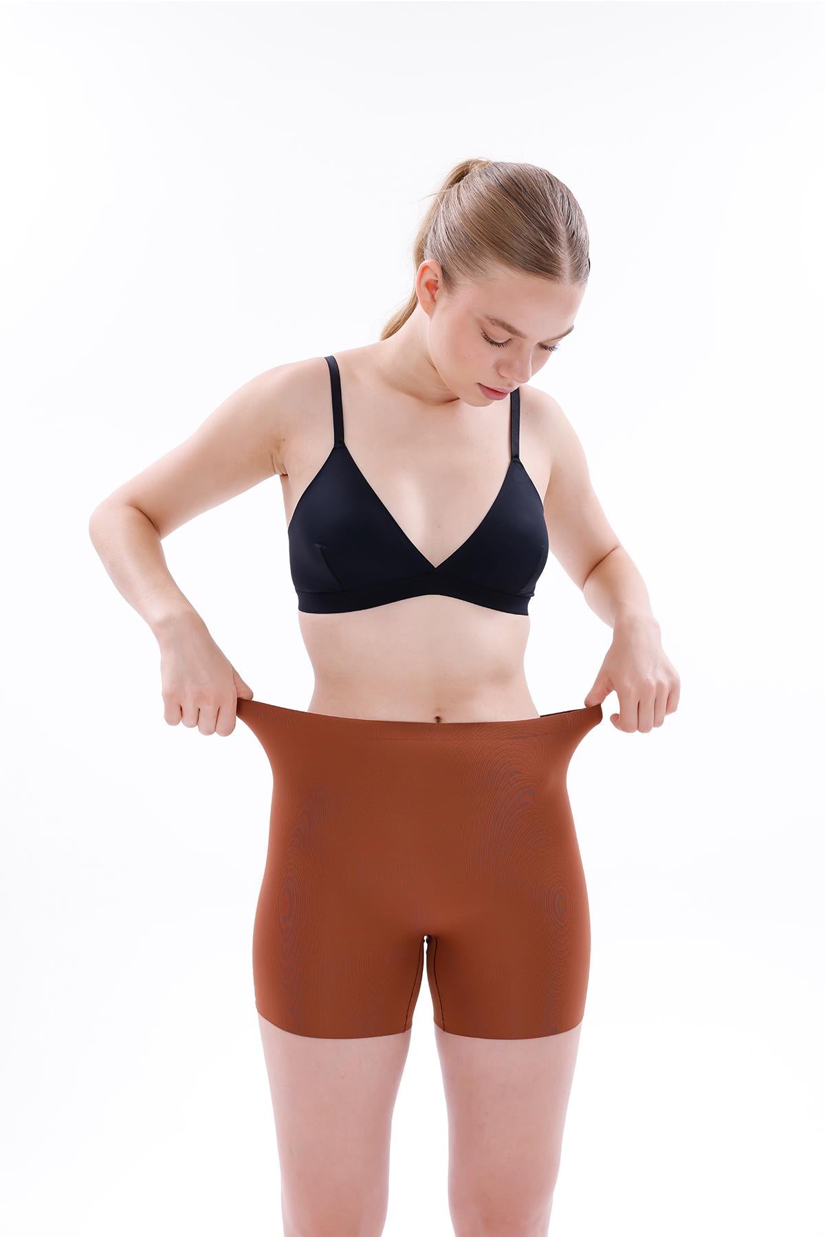 KAHVE DesBerries 2703 Lazer Kesim İz Yapmaz Hayalet Boxer