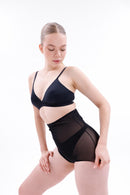 SİYAH DesBerries EMAY 2706 Lazer Tül Slip Hayalet Korse