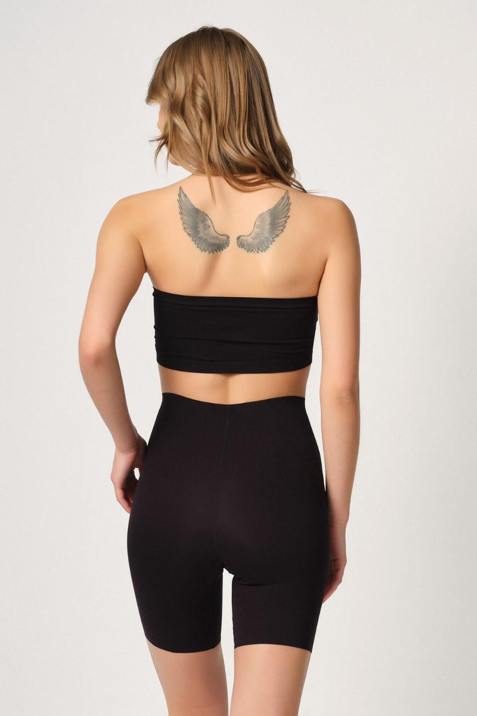 SİYAH DesBerries 2707 Lazer Yüksek Bel Paçalı Hayalet Korse