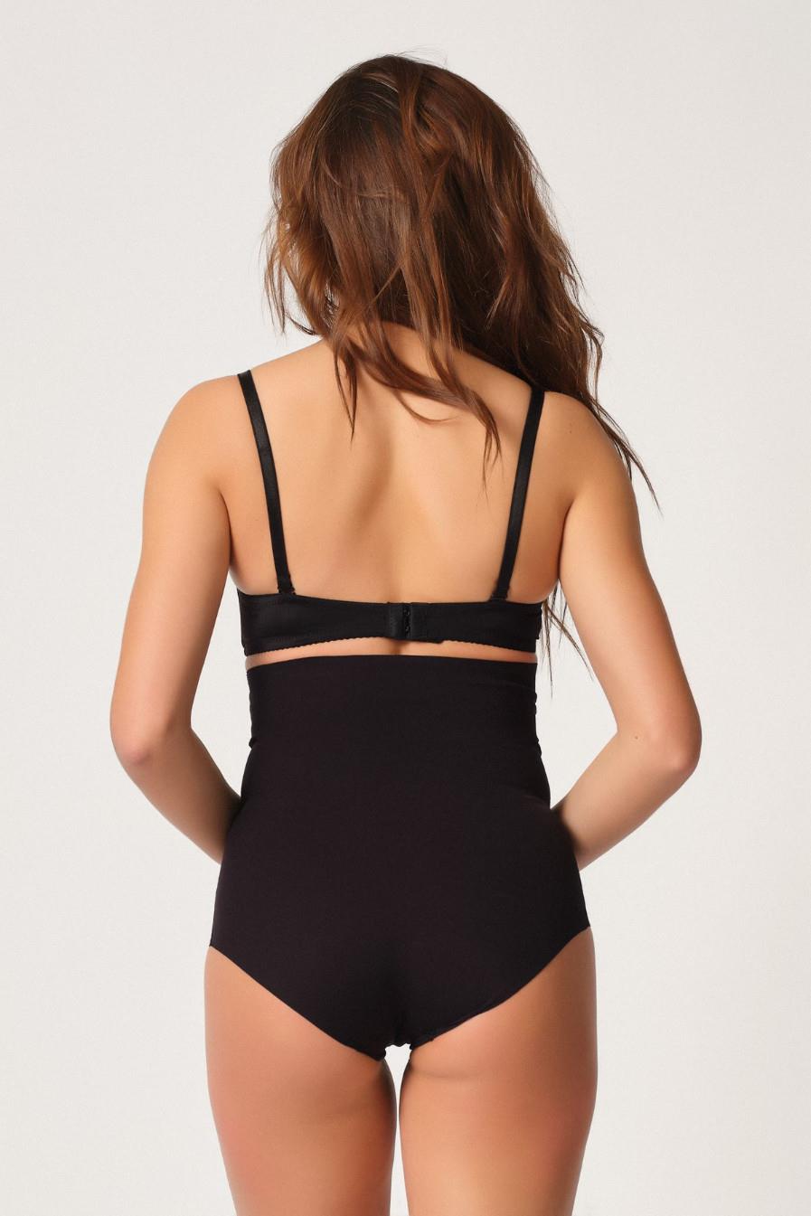 SİYAH DesBerries 2708 Lazer Yüksek Bel Kesim Slip Hayalet Korse