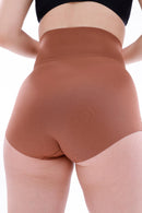 KAHVE DesBerries 2708 Lazer Yüksek Bel Kesim Slip Hayalet Korse