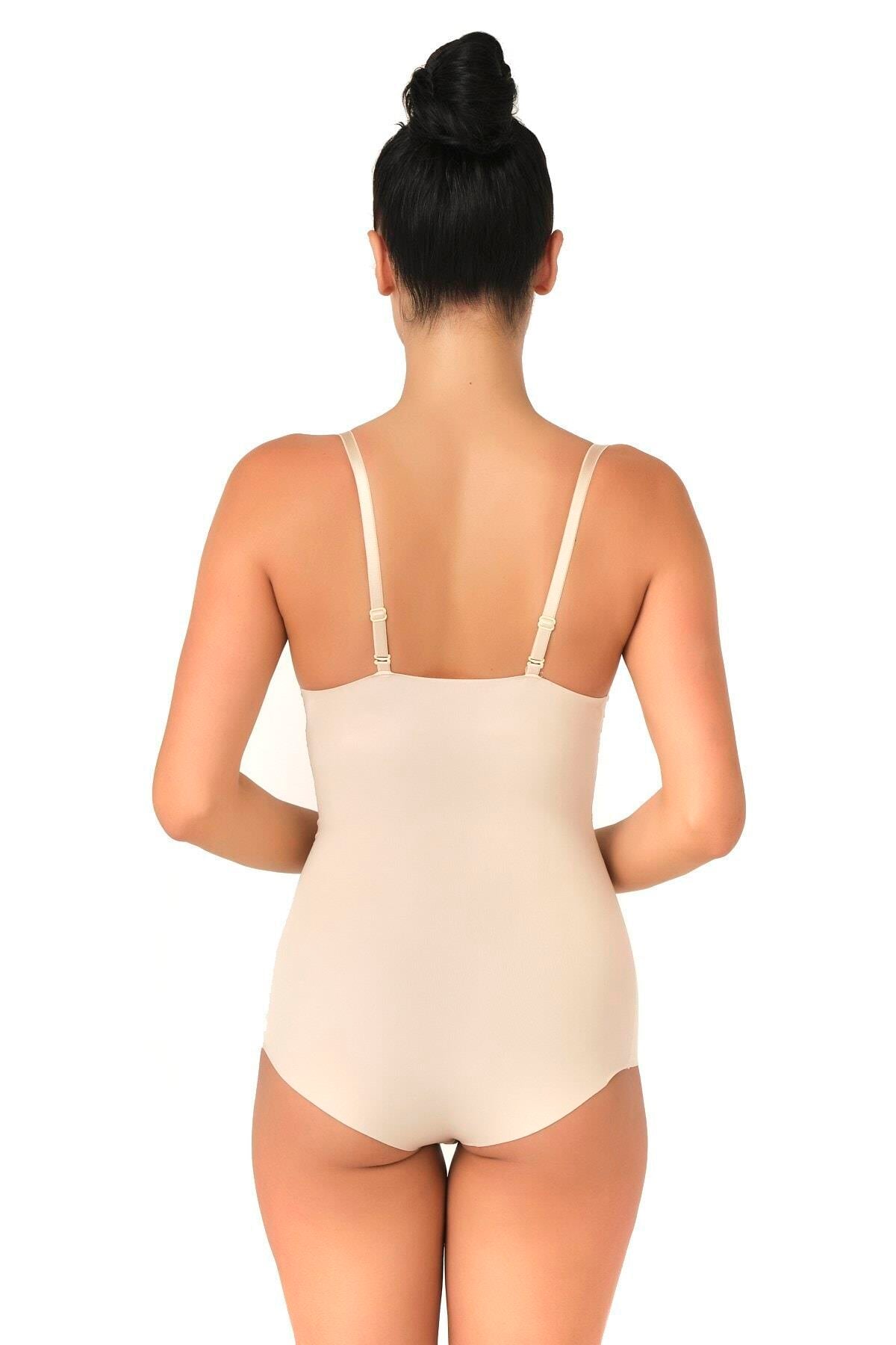 TEN DesBerries 2723 Lazer Kesim Göğsü Açık Slip Korse