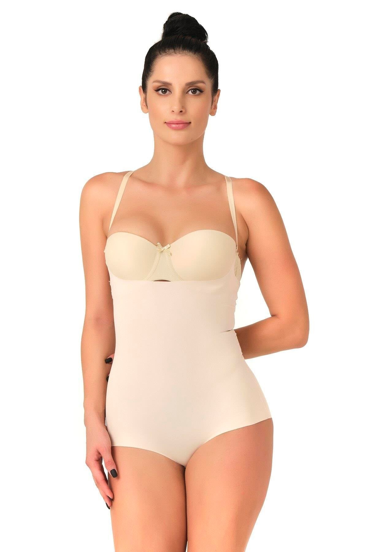 TEN DesBerries 2723 Lazer Kesim Göğsü Açık Slip Korse