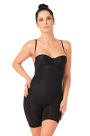 SİYAH DesBerries 2758 Lazer Kesim Göğsü Açık Boxer Korse